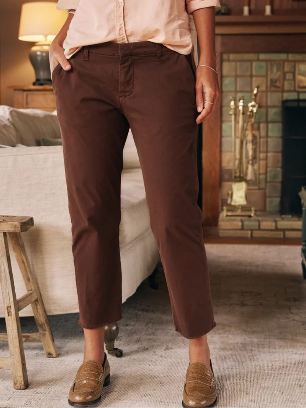 Frank & Eileen Wicklow brown chino pants